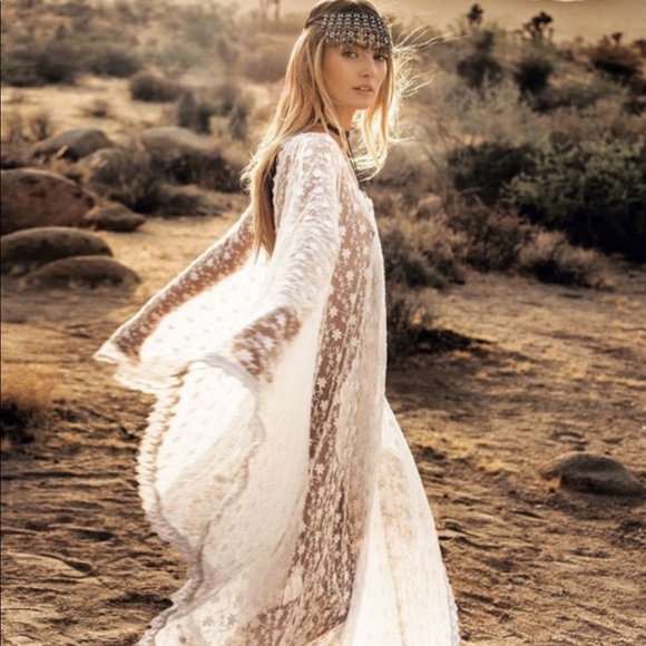 Boho Sexy Festival Beach Kaftan Bikini Cover Up - Picture 3 of 7